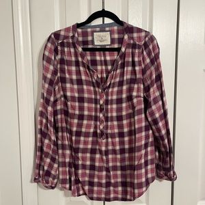 Sonoma Plaid Blouse